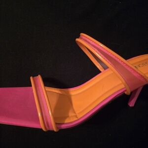 Stylish Pink and Orange Women's Heels